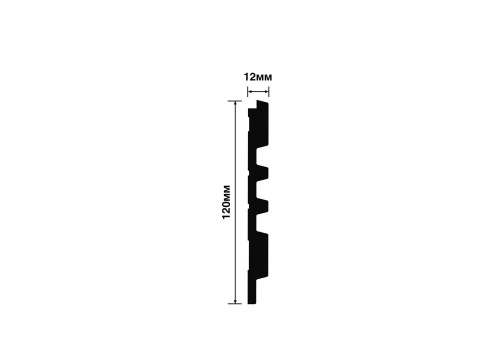 Панель LV121 GN68 HI WOOD 120,0мм х 12,0мм х 2,7м.